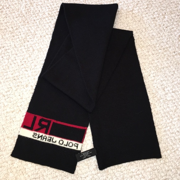 Ralph Lauren Black Wool Scarf - Picture 4 of 4